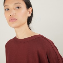 Pull col bateau en coton cachemire - Felice 