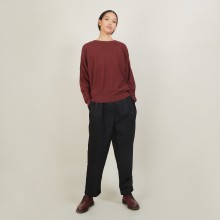 Cotton cashmere boat neck sweater - Felice