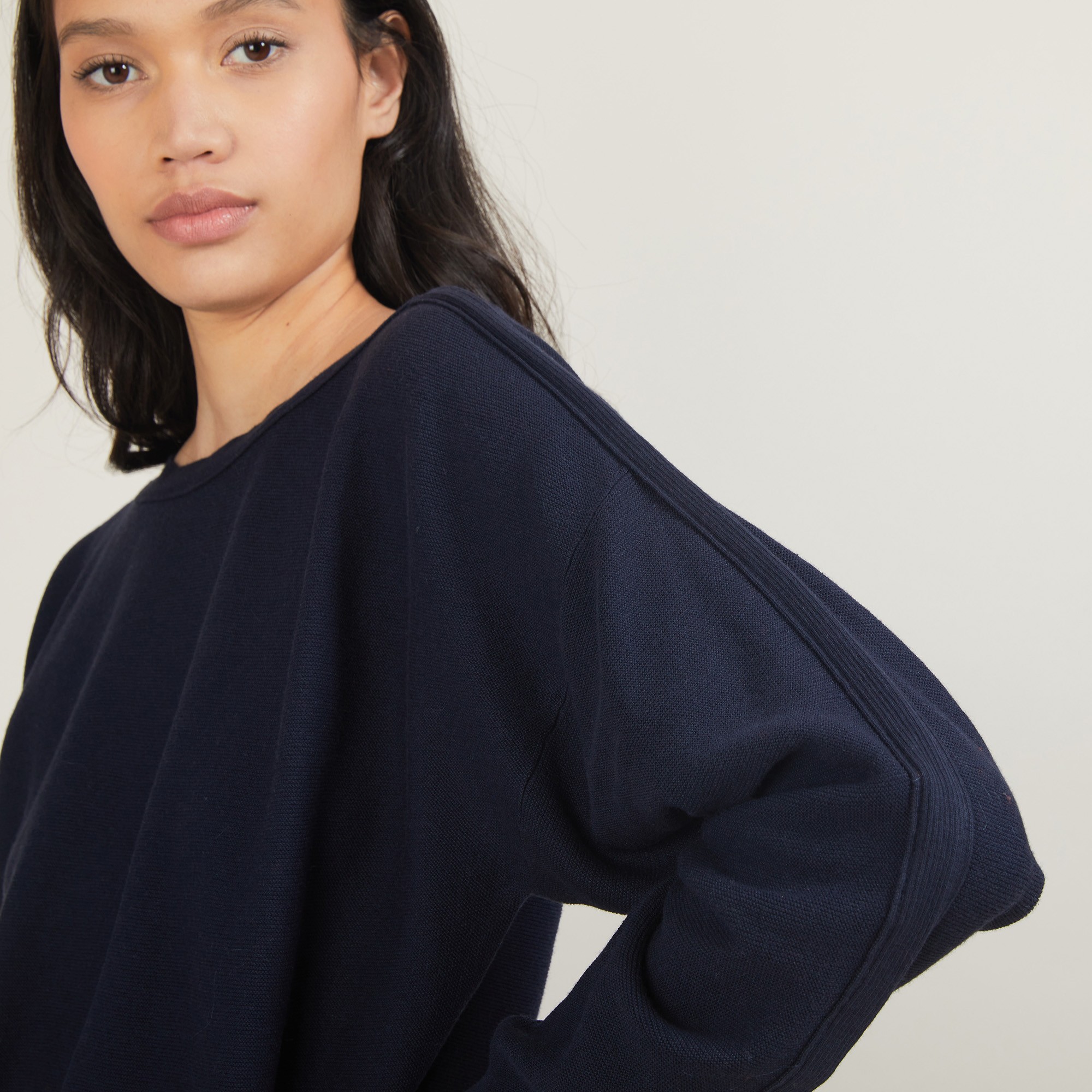 Pull col bateau en coton cachemire - Felice 