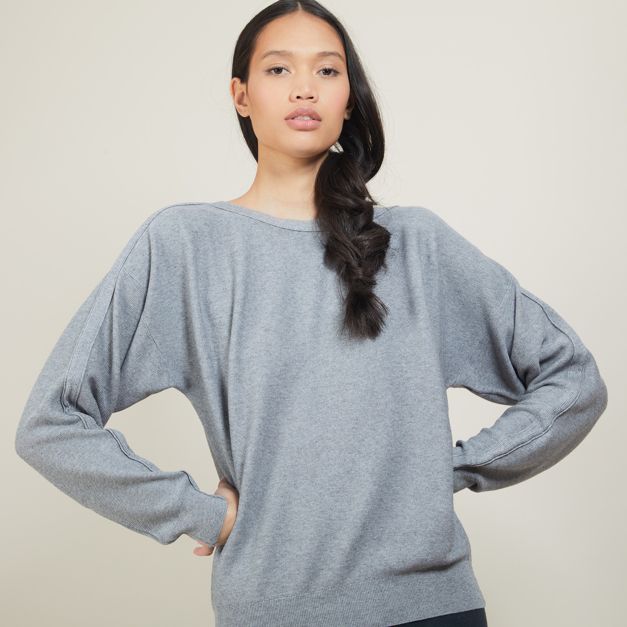 Pull col bateau en coton cachemire - Felice 