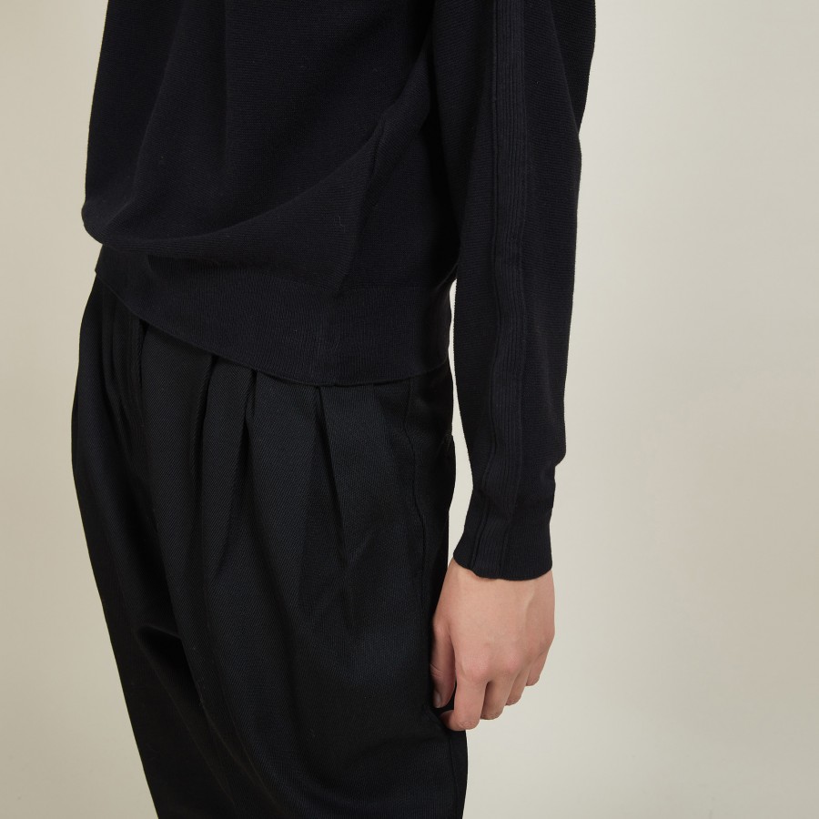 Pull col bateau en coton cachemire - Felice