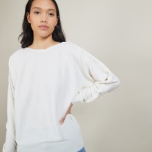 Pull col bateau en coton cachemire - Felice 