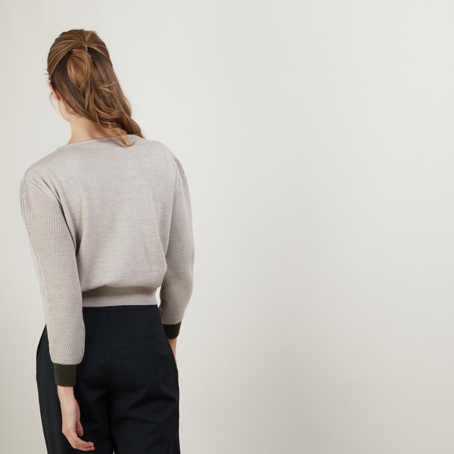 Short wool sweater - Fanfan