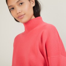 Cotton cashmere high neck sweater - Fanny