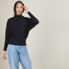 Pull col montant en coton cachemire - Fanny