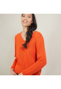 V-neck sweater in wool and silk - Blovis