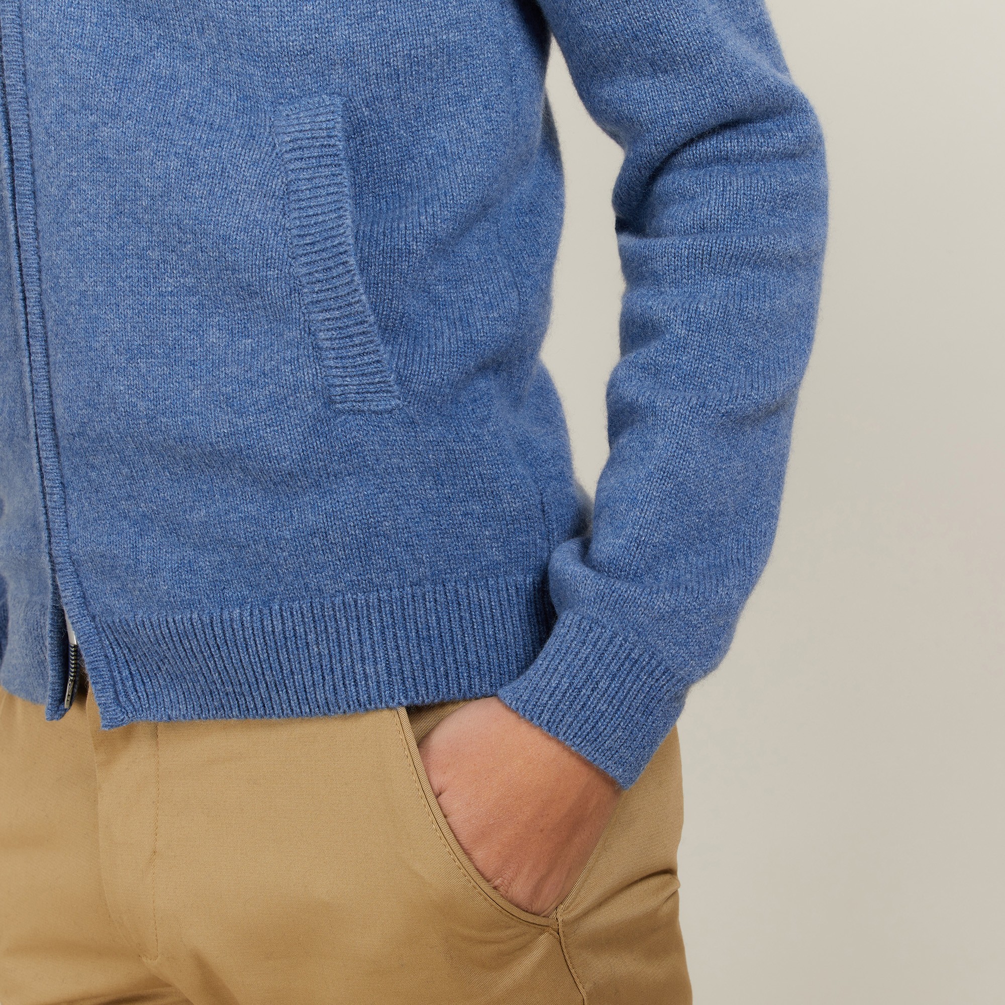 Veste zippée en cachemire 4 fils - Balthazar