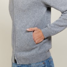 Veste zippée en cachemire 4 fils - Balthazar