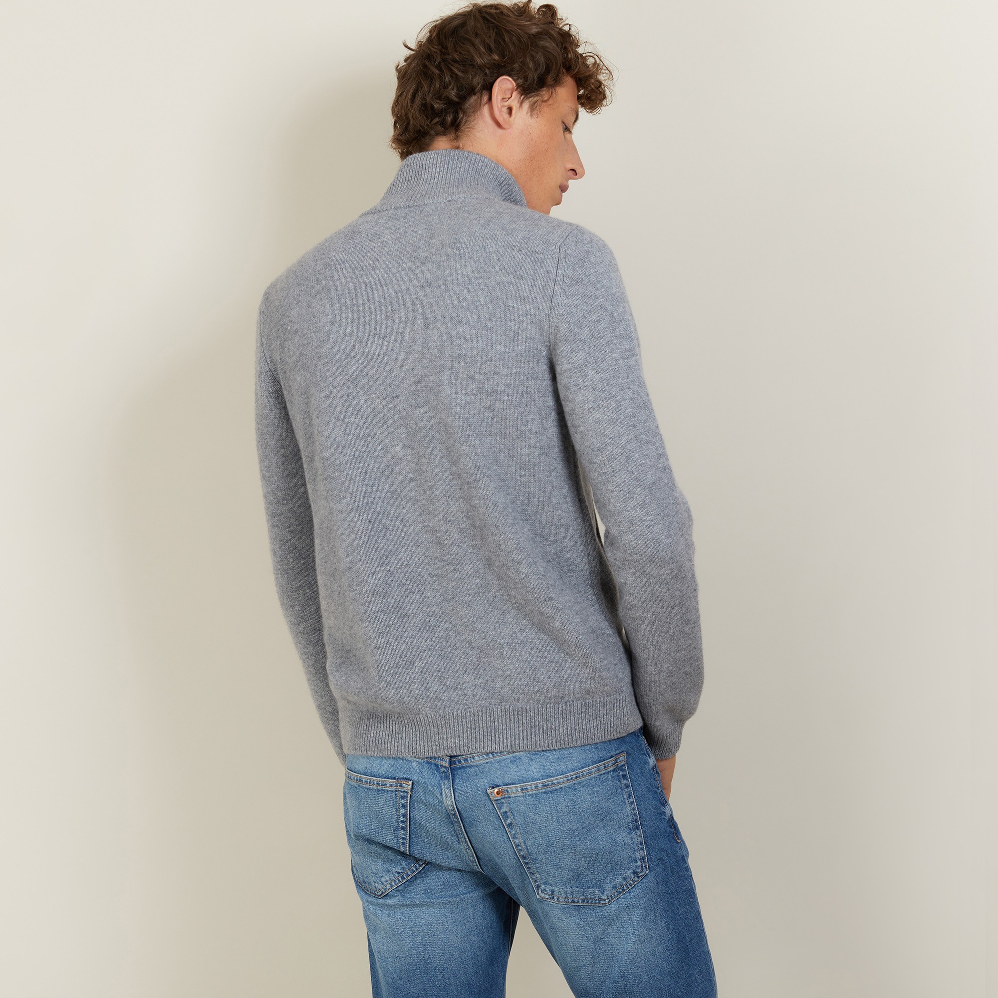 Veste zippée en cachemire 4 fils - Balthazar