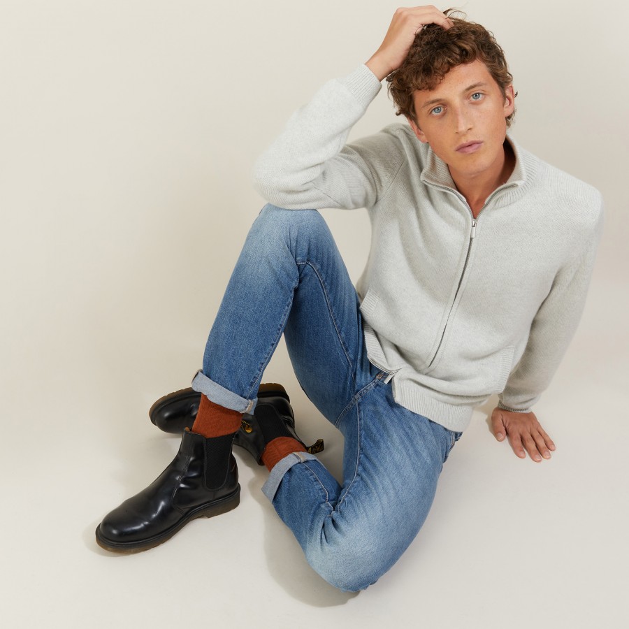 4-ply cashmere zipped jacket - Balthazar