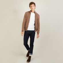 Veste zippée en cachemire 4 fils - Balthazar