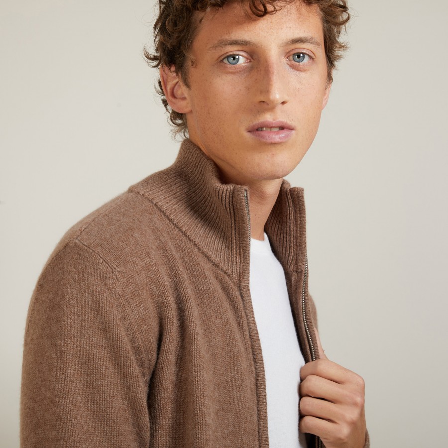 Gilet zippé cachemire 4 fils - Balthazar