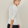 Pull col rond en laine et soie - Barsam 7002 arome - 82 Ecru