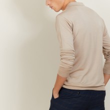 Wool and silk polo shirt - Bartev