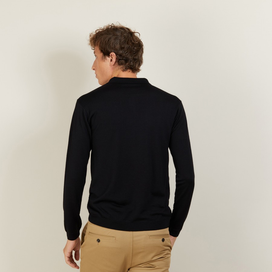 Wool and silk polo shirt - Bartev