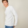Pull col rond en cachemire 4 fils - Liverpool 7012 volute - 09 Gris moyen