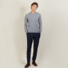 Pull col V en cachemire - Benjamin 7010 noir - 01 Noir