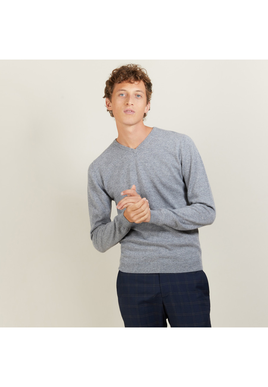 Pull col V en cachemire - Evann