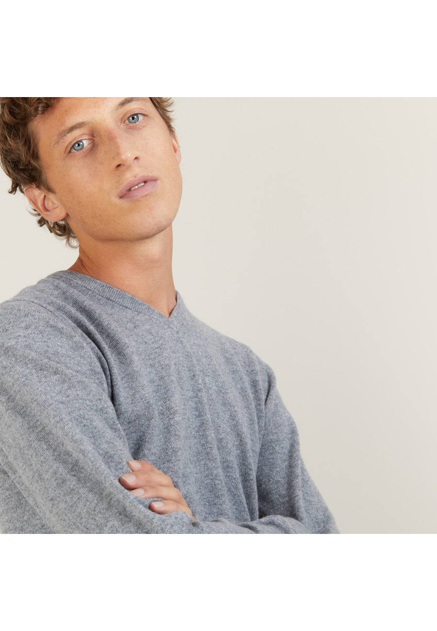 Pull col V en cachemire - Evann