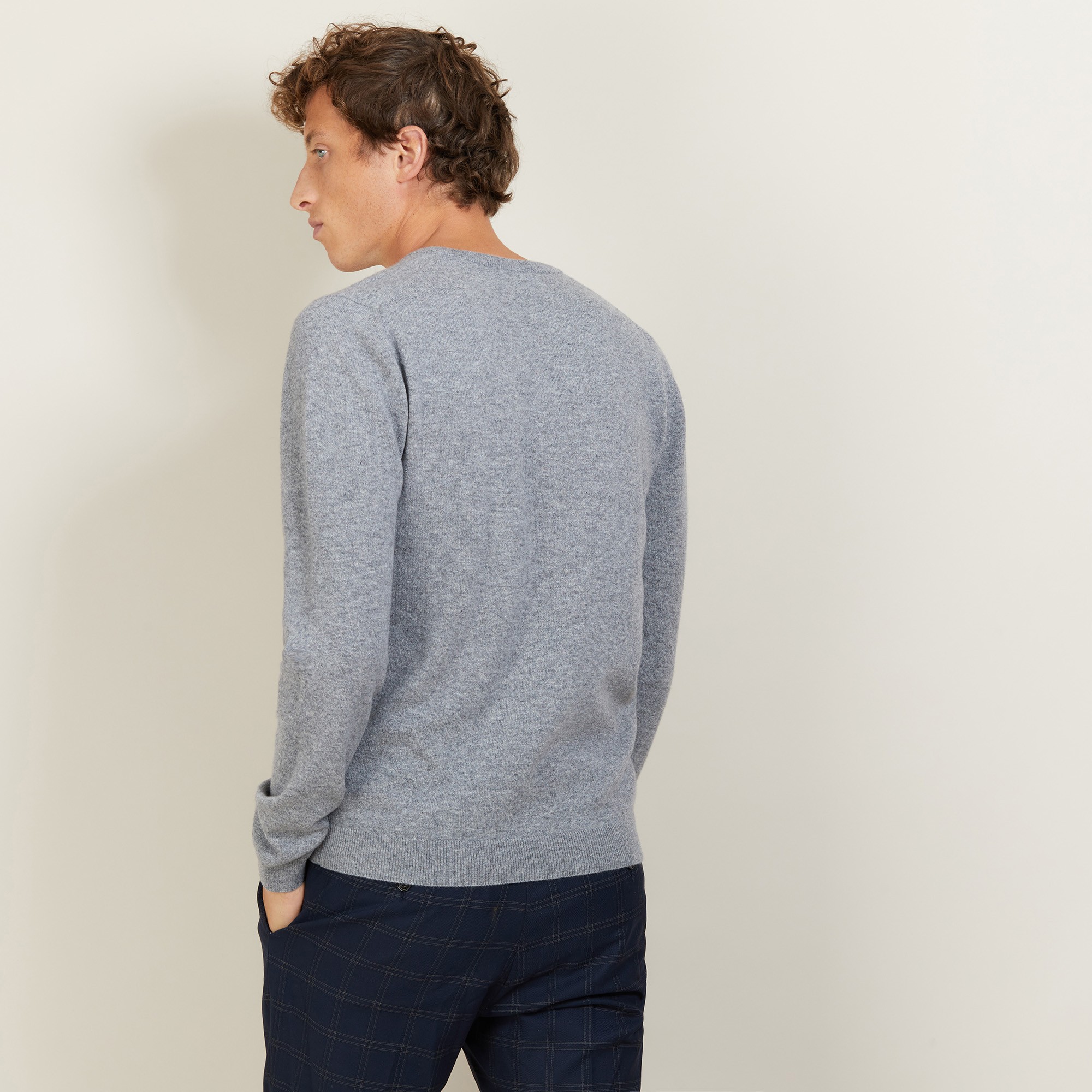 Pull col V en cachemire - Benjamin 7010 noir - 01 Noir