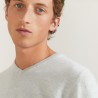 Pull col V en cachemire - Benjamin 7010 noir - 01 Noir