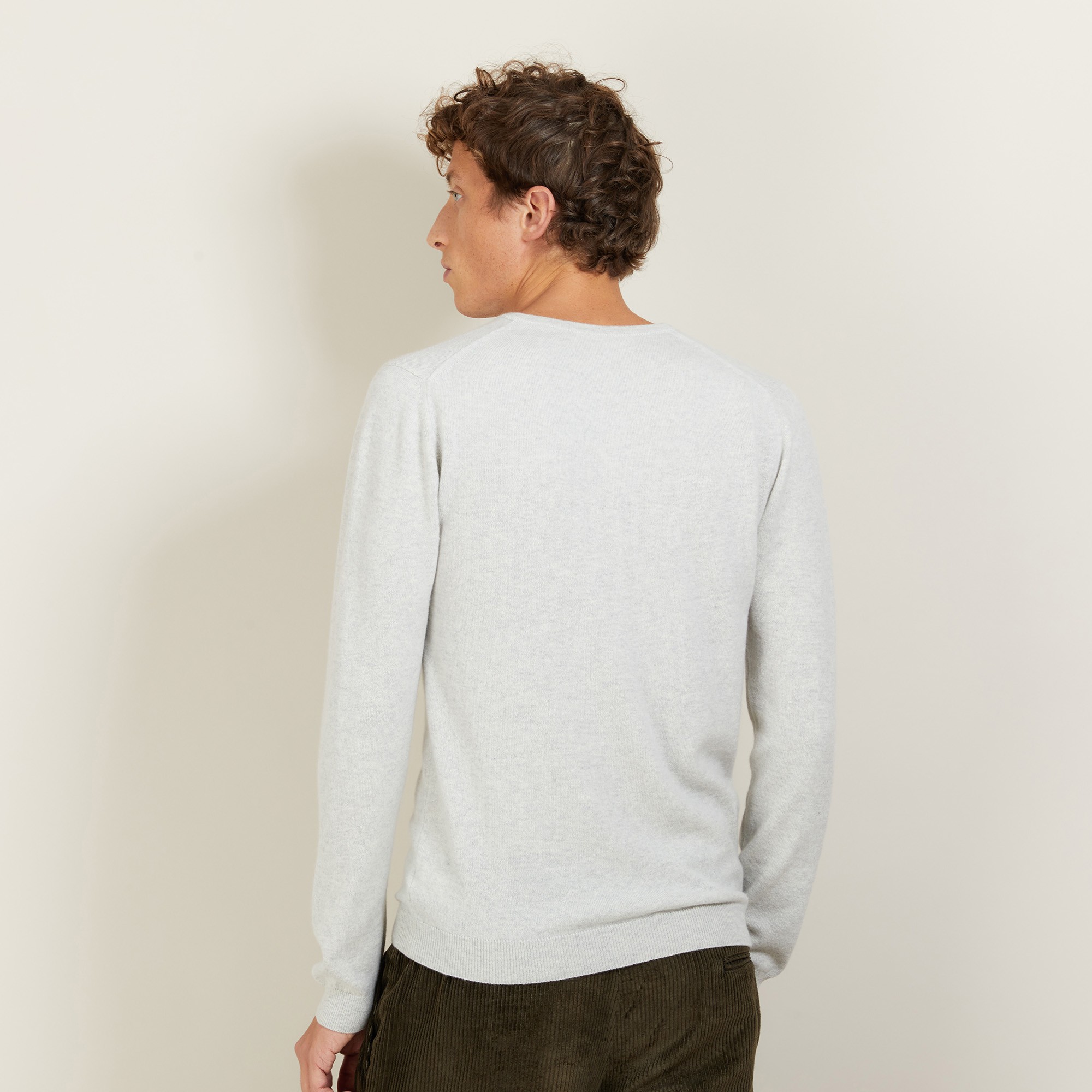Pull col V en cachemire - Benjamin 7010 noir - 01 Noir