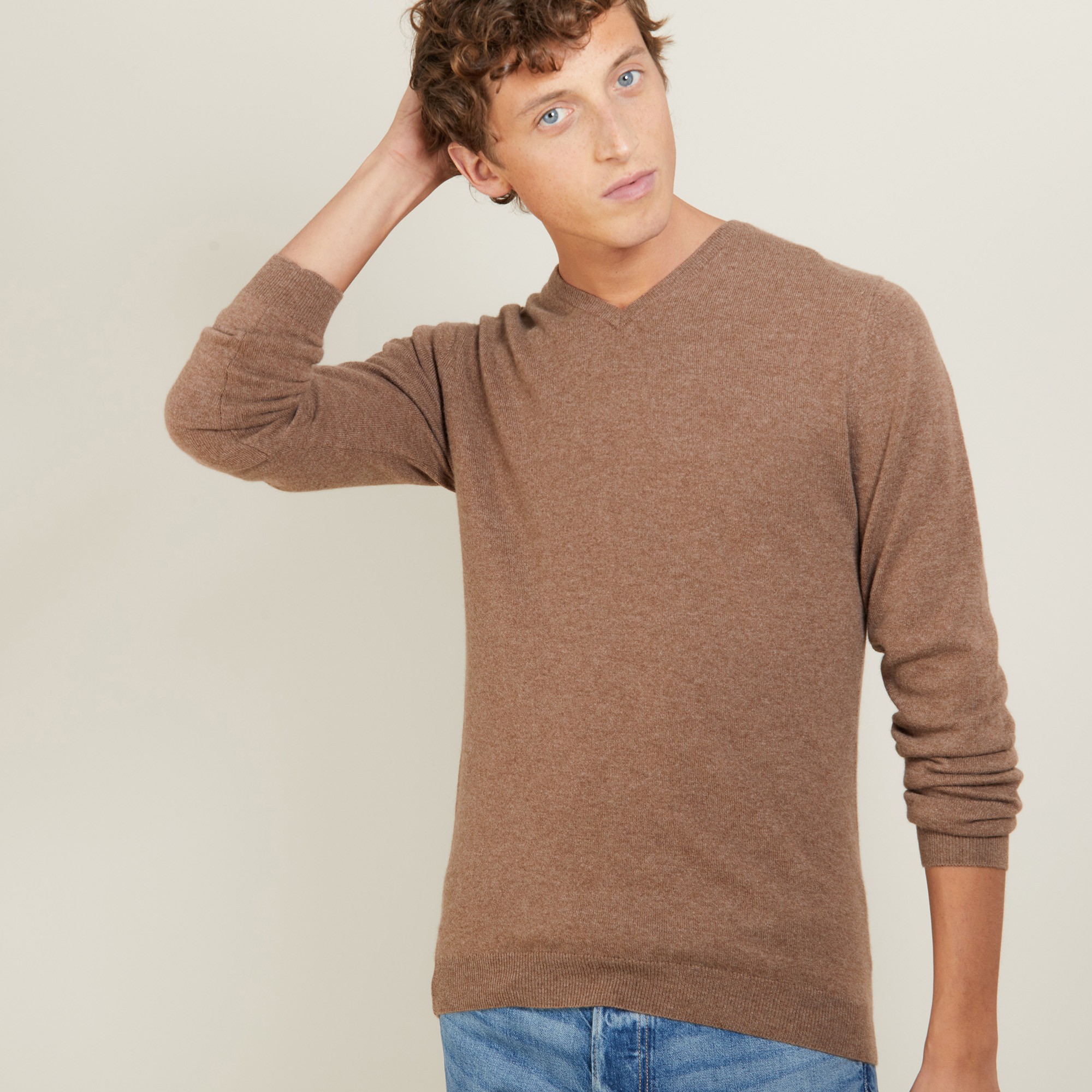 Pull col V en cachemire - Benjamin 7010 noir - 01 Noir