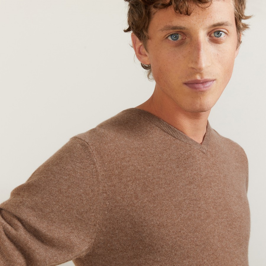 V-neck cashmere sweater - Evann