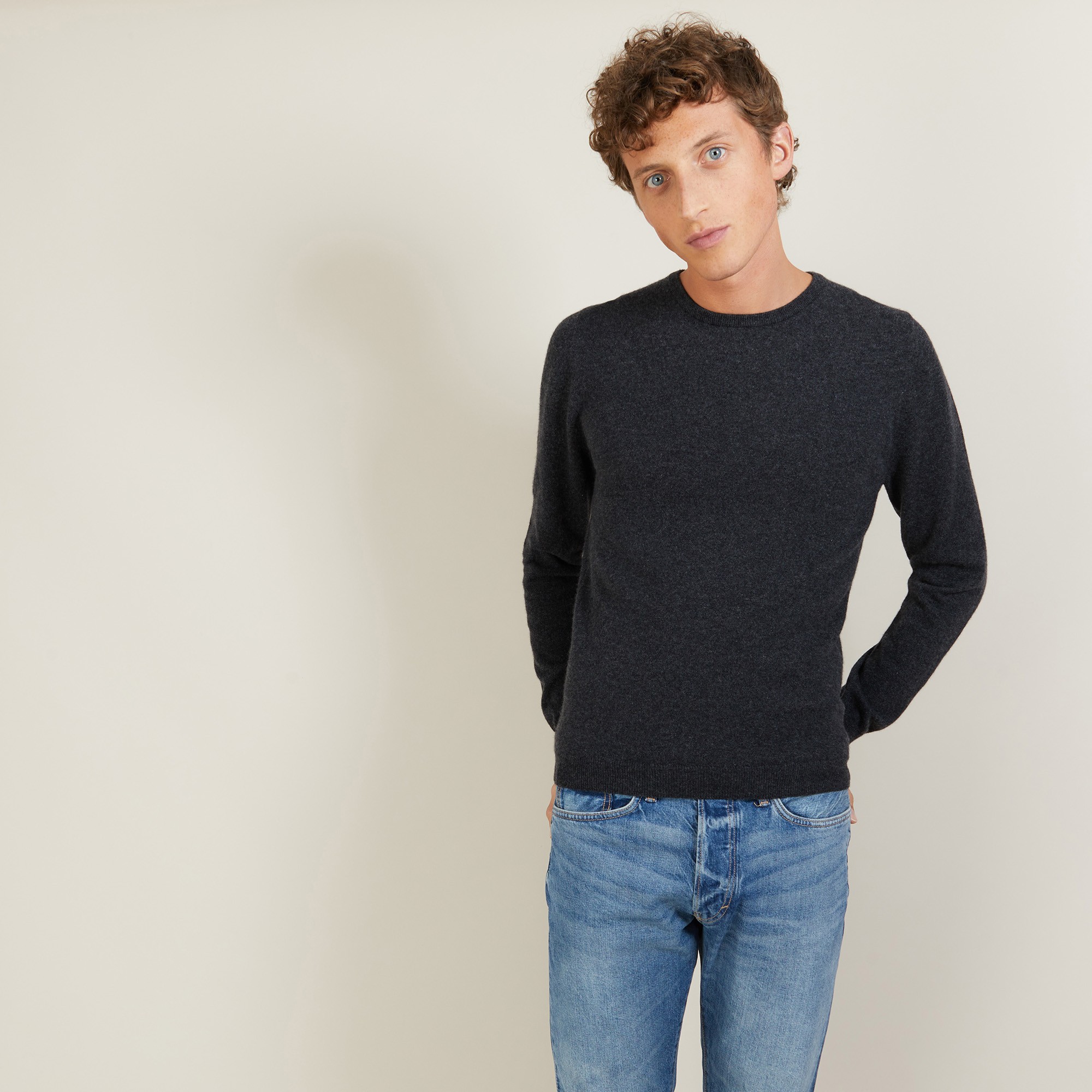 Round-neck cashmere sweater-BENOIT