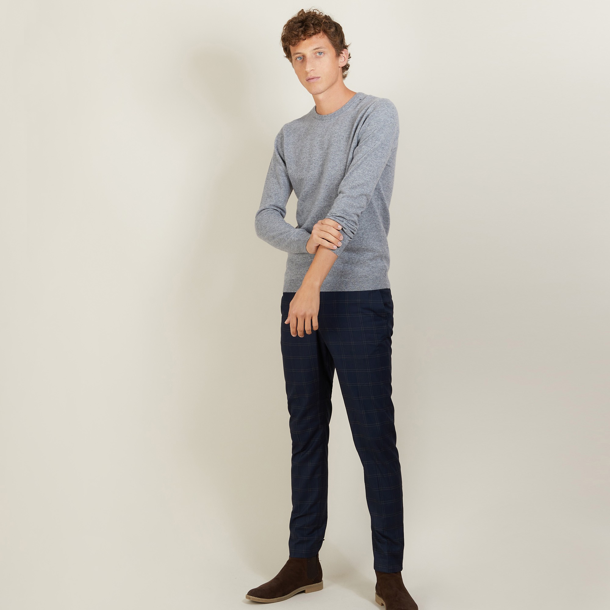 Round-neck cashmere sweater-BENOIT