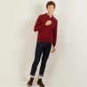 long-sleeved polo shirt in 100% cashmere-BILLY