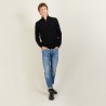 Cashmere sweater with zip neck - BLAISE