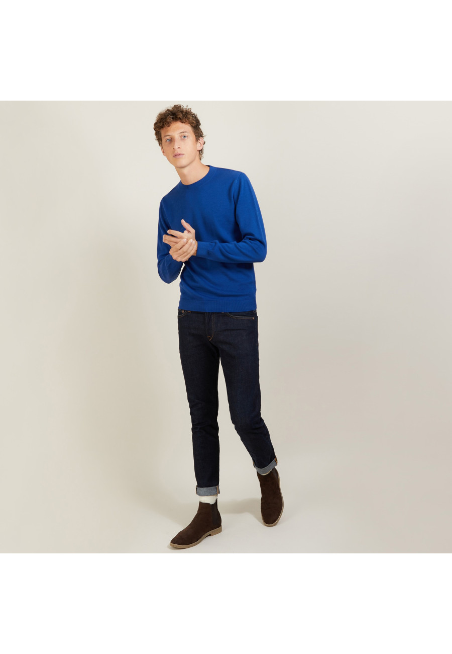 Round neck cotton cashmere sweater - Burton