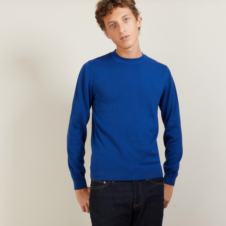 Suéter de algodão e cashmere com gola redonda - Burton