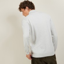 Cashmere sweater with zip neck - BLAISE