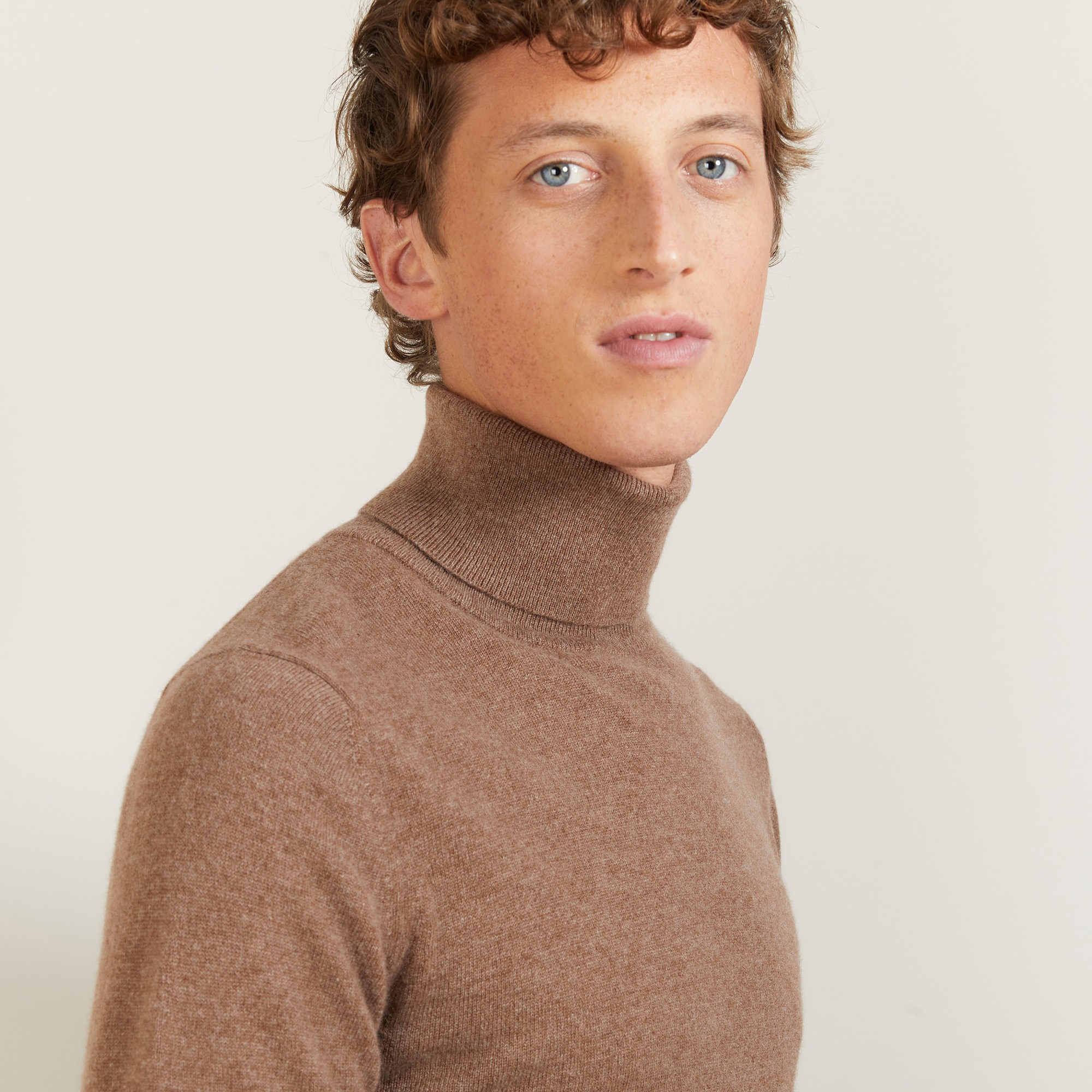 Pull col roulé en cachemire - Bruno 7041 baltique - 06 Marron clair