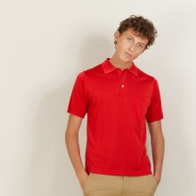 Polo manches courtes en Fil Lumière Vadim 9983 basque - 52 Rouge 