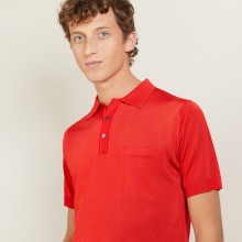 Polo manches courtes en Fil Lumière Vadim 9983 basque - 52 Rouge 