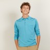 Polo manches longues homme en Fil Lumière Boris 5333 nerifer - 49 Turquoise