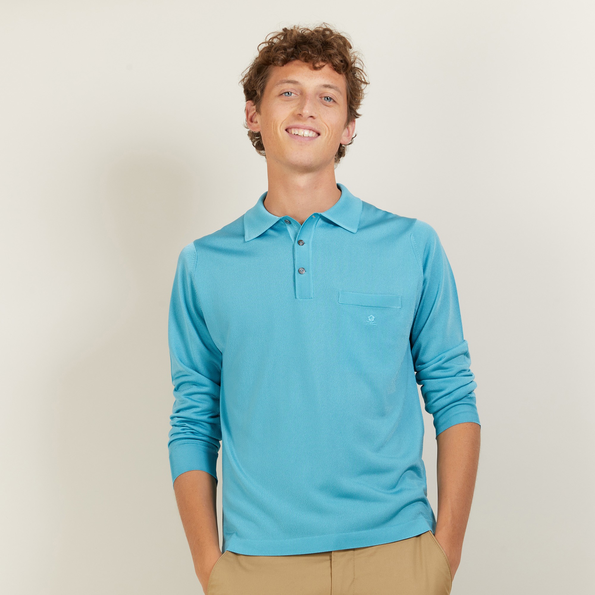 Long sleeves shirt made of fil lumière Boris