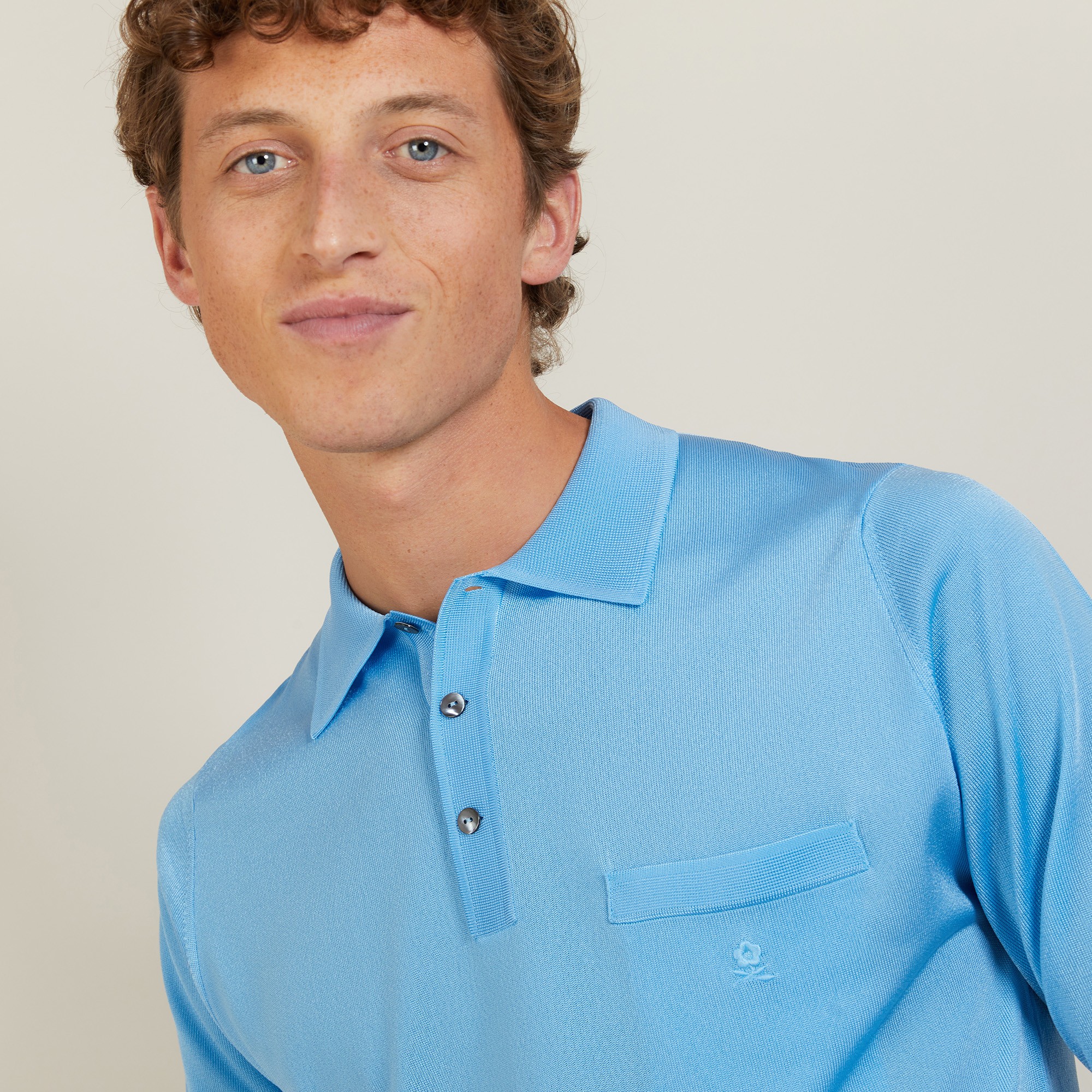 Long sleeves shirt made of fil lumière Boris