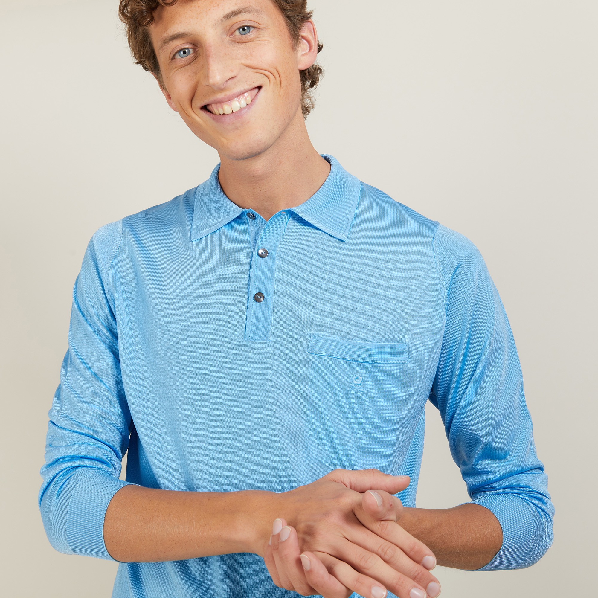 Long sleeves shirt made of fil lumière Boris