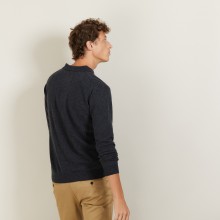 Pull col polo en cachemire - Billy 7011 ombre - 10 Gris foncé 