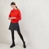 Pull col boutonné en cachemire - Gretel bis 7080 dahlia - 52 Rouge