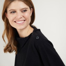 Pull col boutonné en cachemire - Gretel bis 7080 dahlia - 52 Rouge