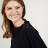Pull col boutonné en cachemire - Gretel bis 7080 dahlia - 52 Rouge