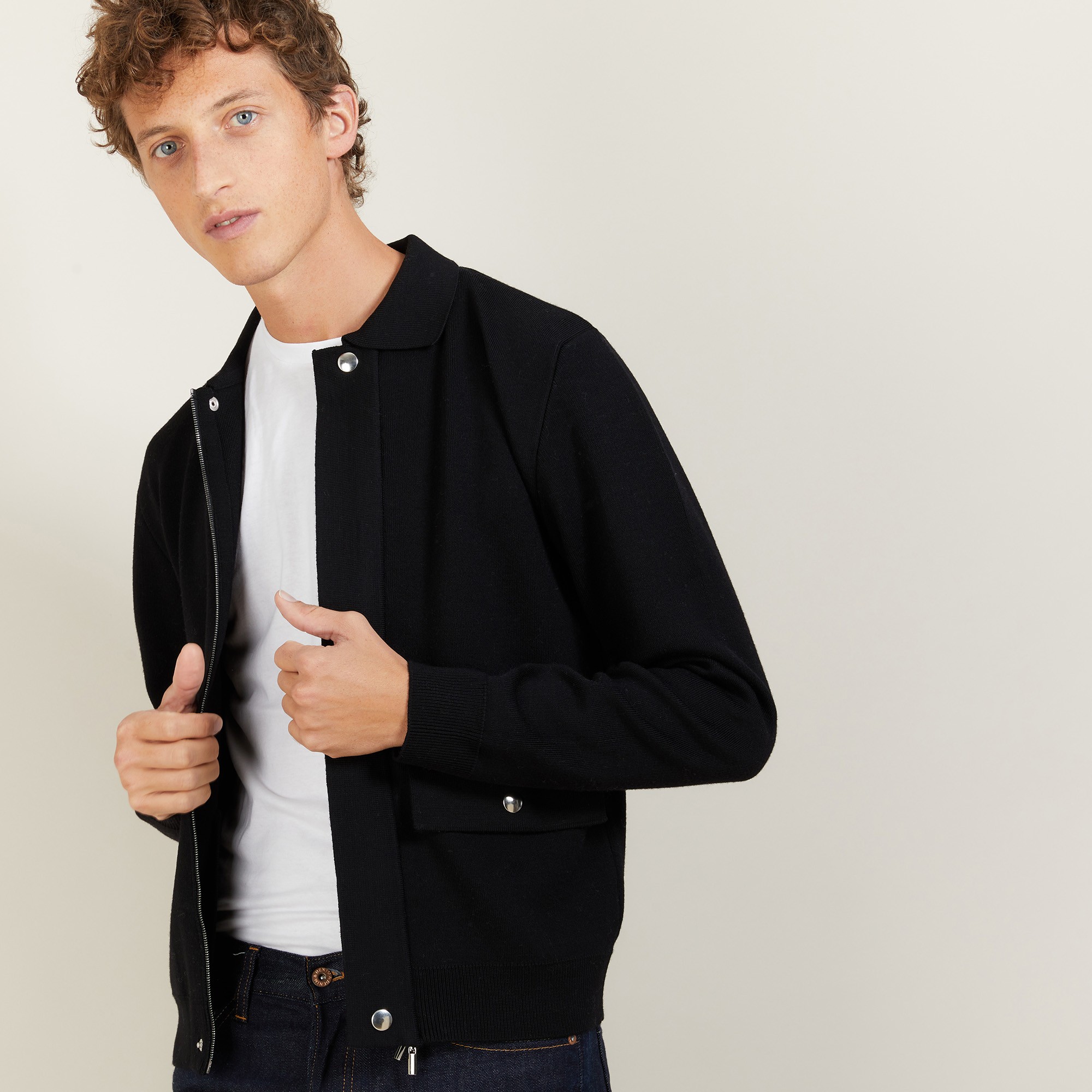Veste à poches en laine - Leopol