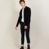 Veste à poches en laine - Leopol 7010 noir - 01 Noir