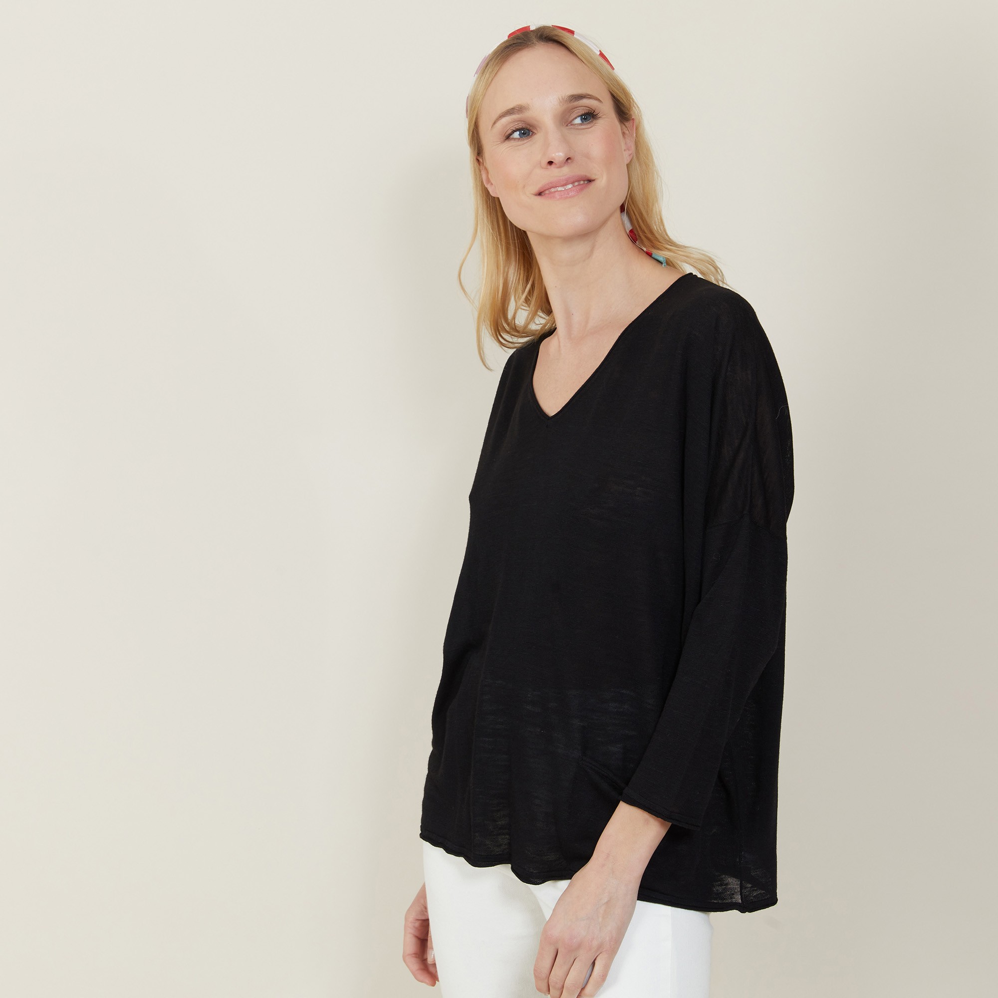 Loose slub linen T-shirt - Balou