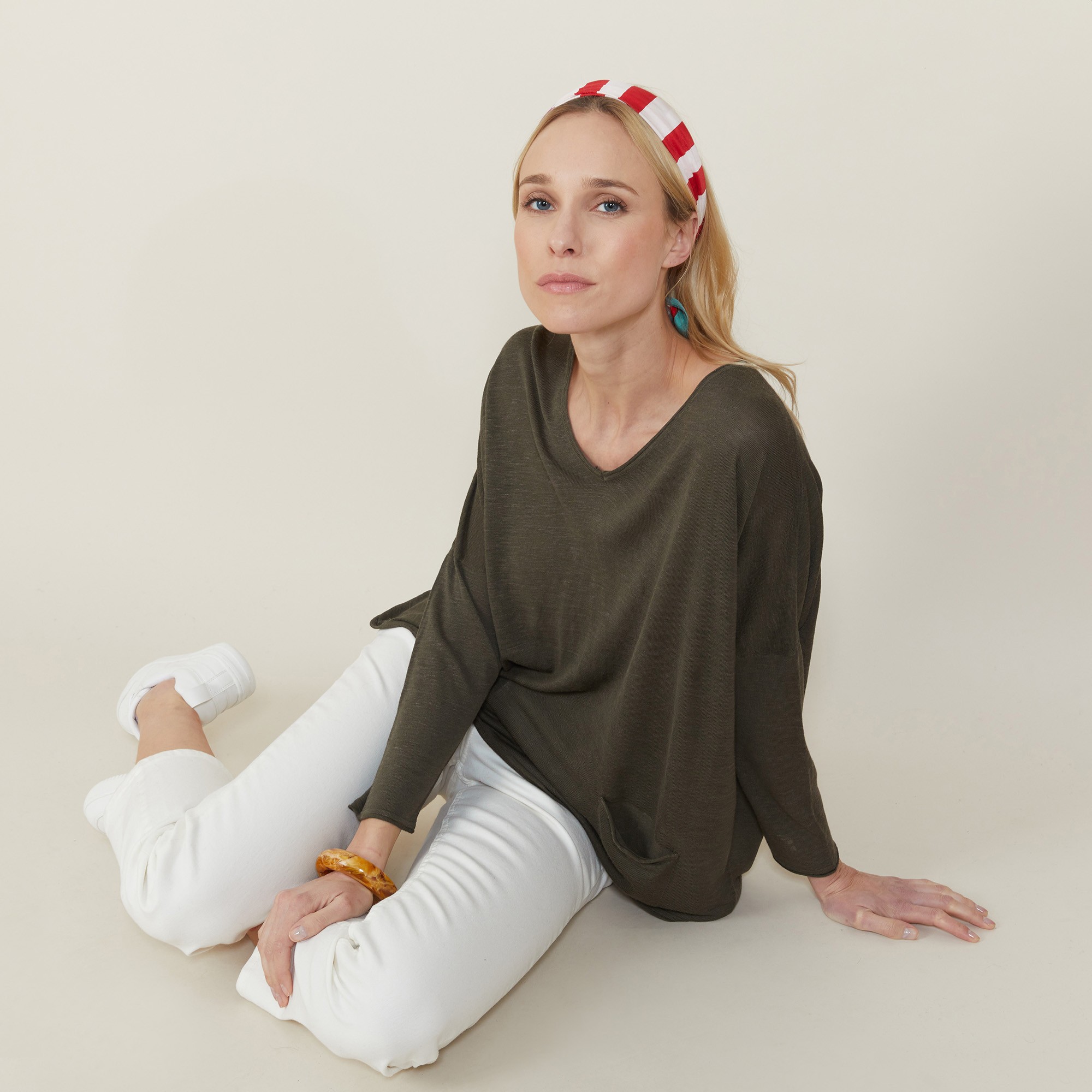 Loose slub linen T-shirt - Balou